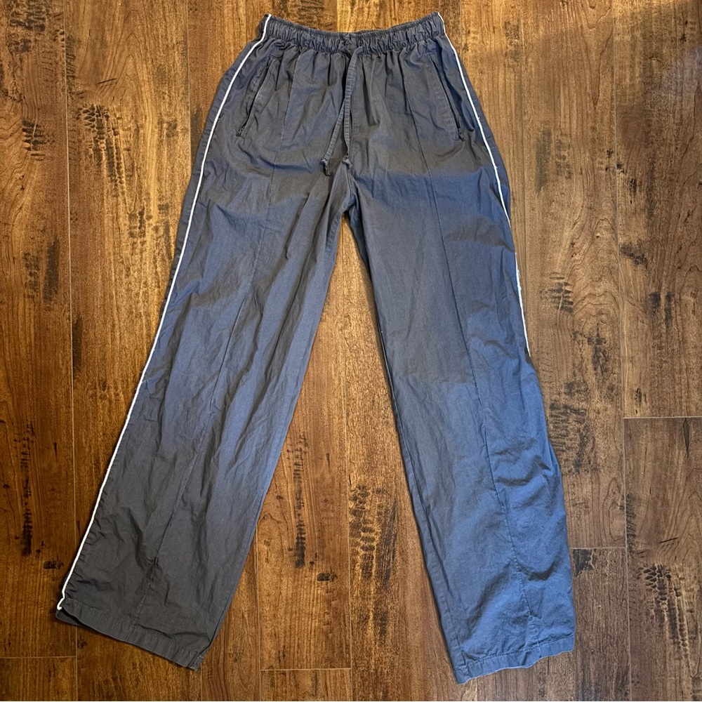 Subdued Navy and White Track Pants